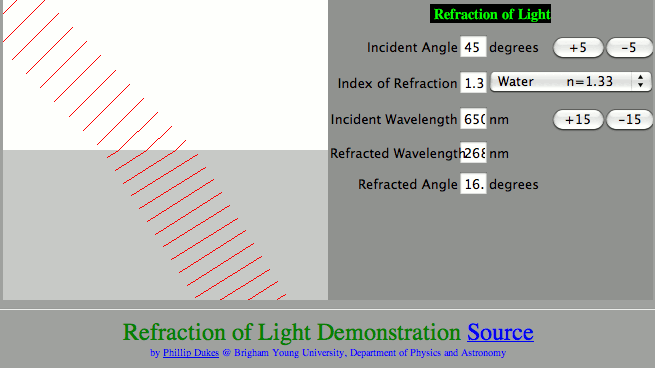 http://www.physics.uoguelph.ca/applets/Intro_physics/refraction/LightRefract.html
